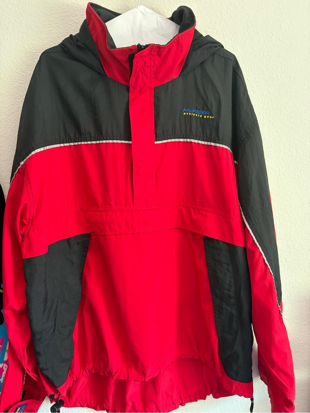 Vintage 90’s Hilfiger Athletic Gear  Windbreaker polo stadium snow beach p wing
